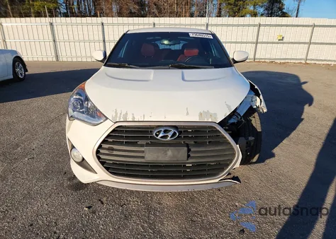 2016 Hyundai Veloster Turbo из США, поврежденный, VIN KMHTC6AE4GU302259